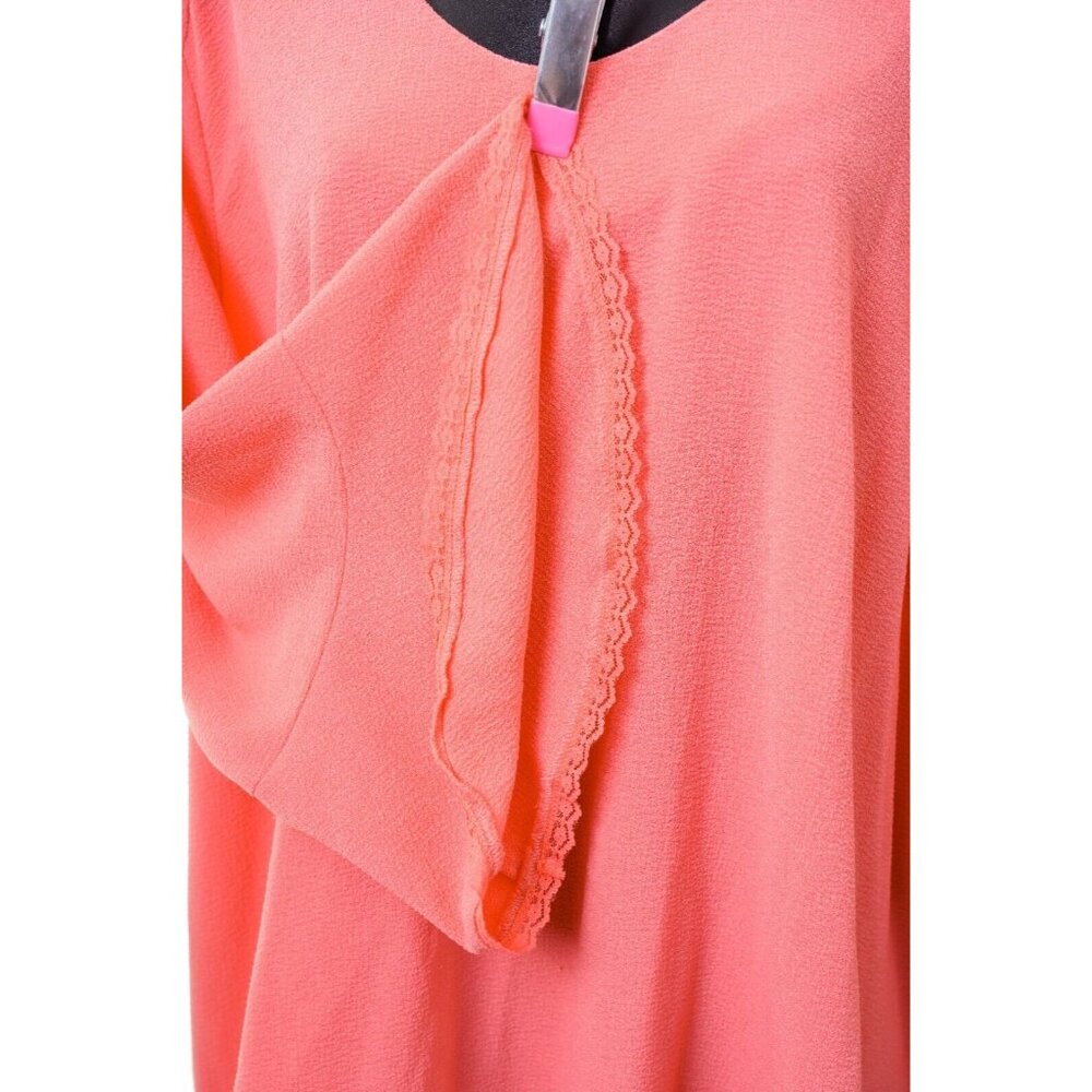 Melissa McCarthy Seven7 Top Lace Ruffle Sleeve Blouse Women's Sz 2X - Picture 8 of 16